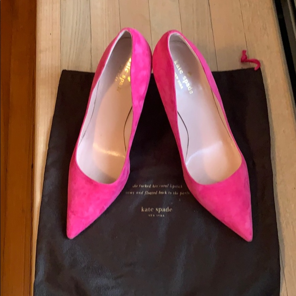 Kate Spade Licorice pink heels